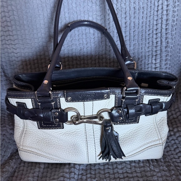 🎁COACH Hampton Leather Carryall Satchel🎁 - Picture 4 of 11